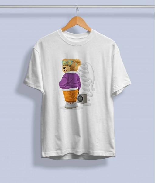 Дамска тениска с щампа Мечета Hiphop style bear