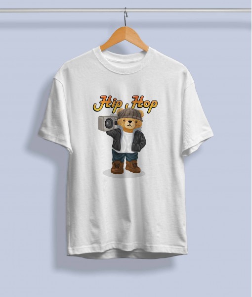 Дамска тениска с щампа Мечета Hiphop bear