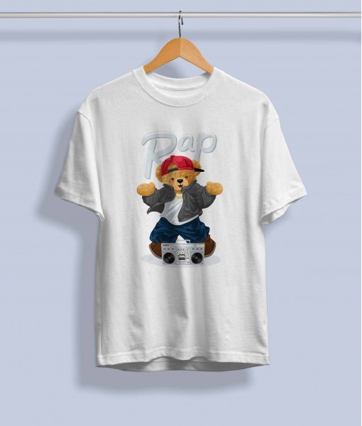 Дамска тениска с щампа Мечета Rap bear